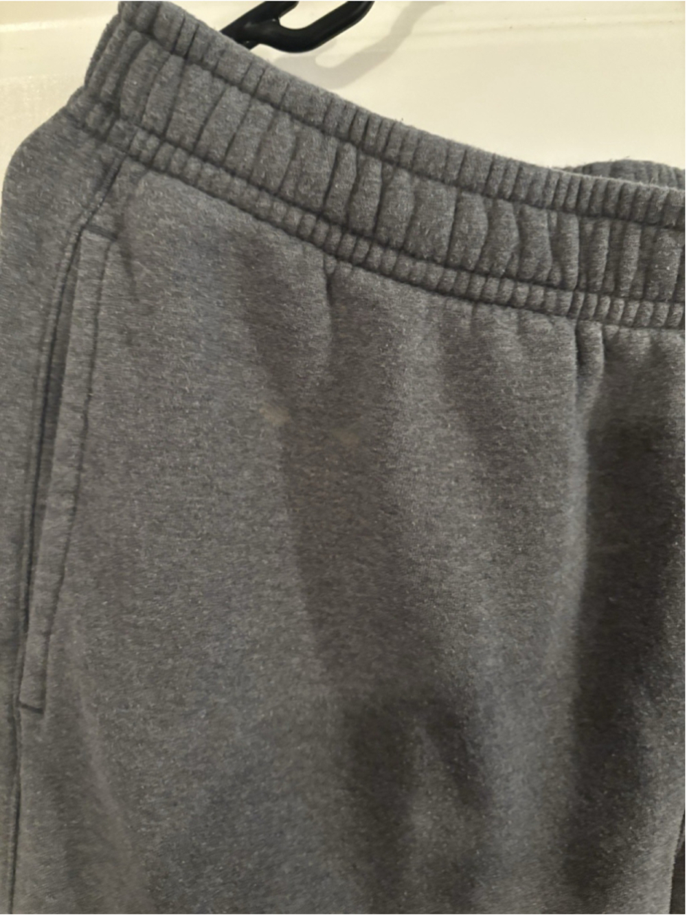 Nike Mens Club Fleece Joggers Grey Heather Sweatpants Tapered Large Pants - Picture 3 of 7